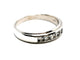 Bague 54 Bague Demie alliance Or blanc Diamant 58 Facettes 1186432CN