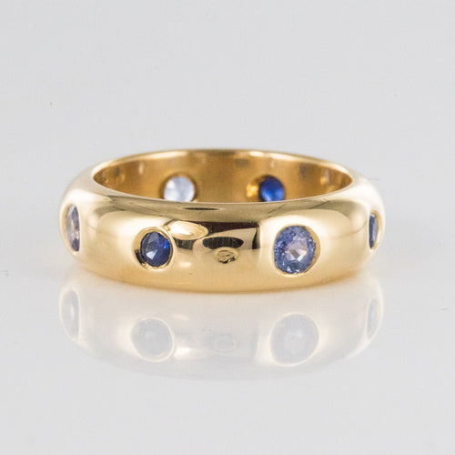 Bague 53 Bague or jaune et saphirs 58 Facettes 12-131-6608616-53