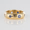 Bague 53 Bague or jaune et saphirs 58 Facettes 12-131-6608616-53