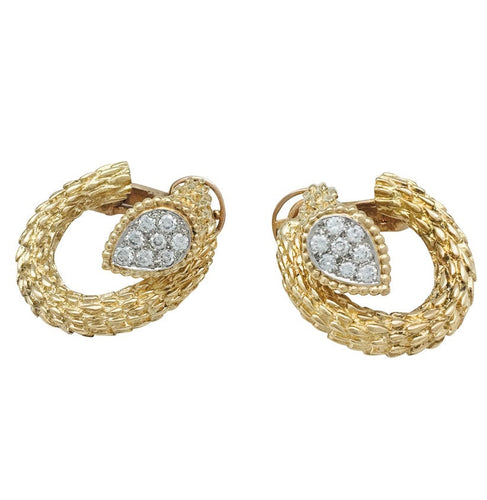 Boucles d'oreilles Boucles d'oreilles Boucheron "Serpent Bohème" en or jaune, diamants. 58 Facettes 28982