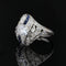 Bague 51 Bague art déco diamants saphirs calibrés 58 Facettes 21-117-51
