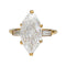 Bague 53 Bague Cartier en or jaune, diamant navette 3,15 carats. 58 Facettes 29270-1