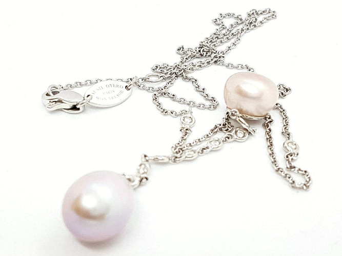 Collier Susie Otero Collier Mon trésor Or blanc Diamant 58 Facettes 06197CD
