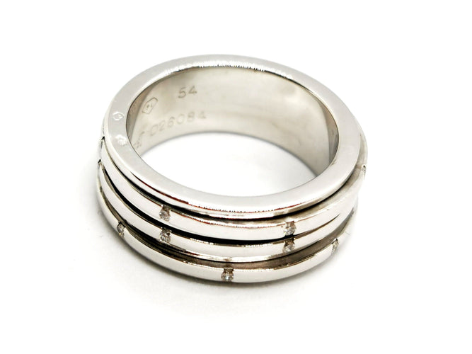 Bague 54 Piaget Bague Possession Or blanc Diamant 58 Facettes 1132944CN
