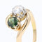 Bague 50 Bague toi et moi saphir vert diamant 58 Facettes 20-403-48