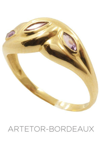 Bague 56 Bague moderne pierres fines et rubis 58 Facettes 3501