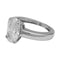 Bague 51 Bague jonc en or blanc, diamant ovale 2,29 cts, H/SI1 58 Facettes 26071