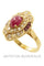 Bague 54 Bague rubis diamants 58 Facettes 3291