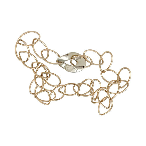 Collier Long collier Pomellato, modèle "Anni '70", or rose et or blanc. 58 Facettes 29593