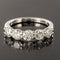 Bague 55 Bague or blanc 5 diamants 58 Facettes 18-144-55