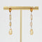 Boucles d'oreilles Boucles d'oreilles de création pendantes citrines 58 Facettes 21-305