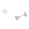 Boucles d'oreilles Puces d'oreilles Cartier en platine et diamants. 58 Facettes 30015