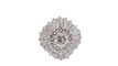 Bague Bague double entourage en or blanc et diamants 58 Facettes 31496