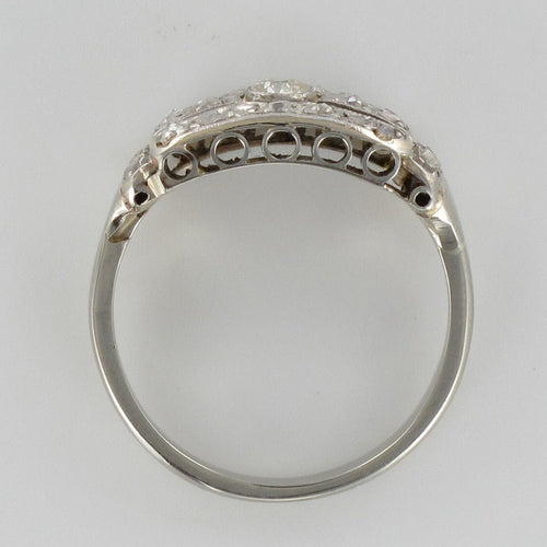 Bague 48 Bague ancienne diamants art déco 58 Facettes 19654-48