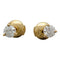 Boucles d'oreilles Puces d'oreilles en or jaune, diamants. 58 Facettes 30029