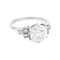 Bague 51 Bague solitaire diamant 2,06 carats en or blanc. 58 Facettes 30651