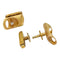 Boutons de manchette Boutons de manchettes "bambou" en or jaune et diamants, 1970. 58 Facettes 28588