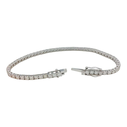 Bracelet Bracelet ligne en or blanc, 5 carats de diamants. 58 Facettes 29283