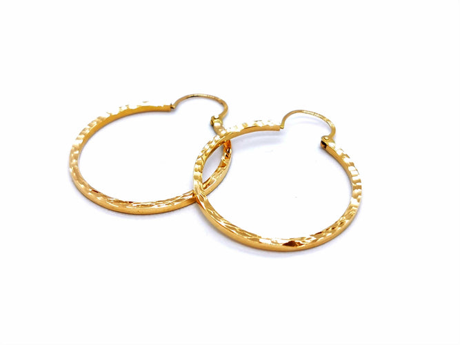 Boucles d'oreilles Boucles d'oreilles Créoles Or jaune 58 Facettes 990299CD