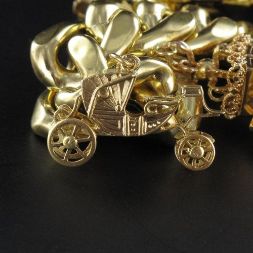 Bracelet Bracelet gourmette ancien breloques 58 Facettes 05-014-1463166