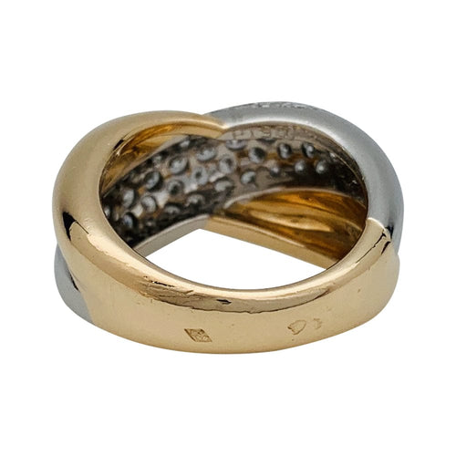 Bague 52 Bague Cartier "Colisée" or jaune, platine et diamants 58 Facettes 29987