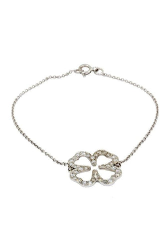 Bracelet Bracelet trèfle diamants 58 Facettes 5501