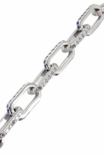 Bracelet Bracelet moderne saphirs et diamants 58 Facettes 036921