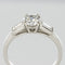 Bague 54 Solitaire diamant et diamants baguette 58 Facettes 16-060-54