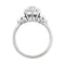 Bague 51 Bague solitaire diamant 2,06 carats en or blanc. 58 Facettes 30651