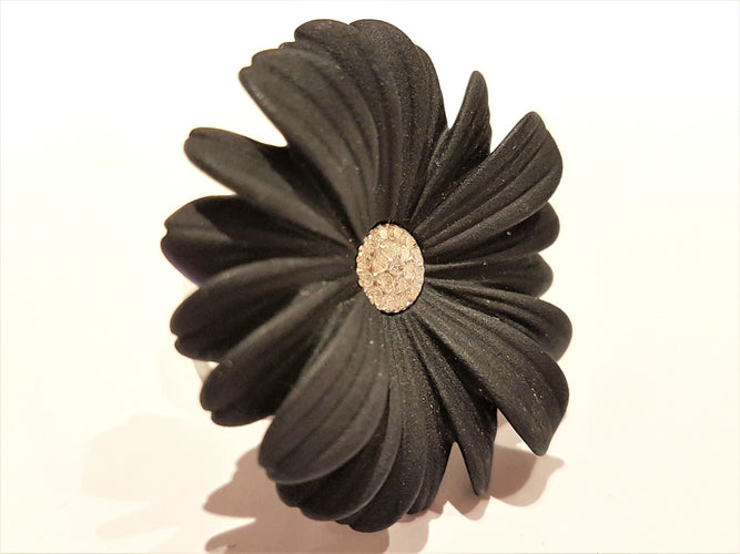 Bague 54 André Benitah Bague Printania Or blanc Diamant 58 Facettes 06223CD
