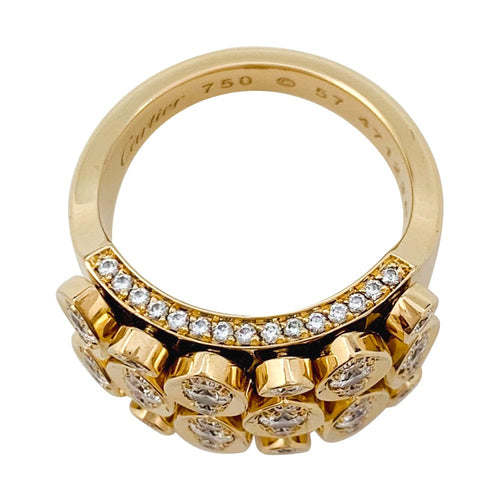 Bague 57 Bague Cartier "Diadea" en or jaune et diamants 58 Facettes 29447-1