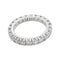 Bague 48 Alliance en or blanc, diamants. 58 Facettes 30169
