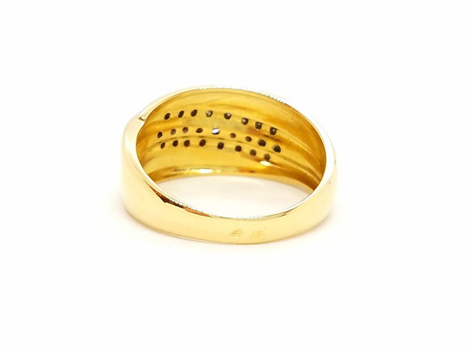 Bague 56 Bague Or jaune Diamant 58 Facettes 718702CN