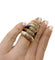 Bague 51 Bague Van Cleef et Arpels "Philippine" en or jaune, oeil de tigre et diamants. 58 Facettes 30045