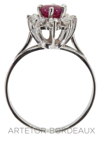 Bague 57 Bague marguerite rubis 58 Facettes 33961