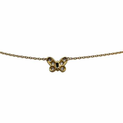 Collier Collier Van Cleef & Arpels, papillon, or jaune émeraude et diamants. 58 Facettes 29707