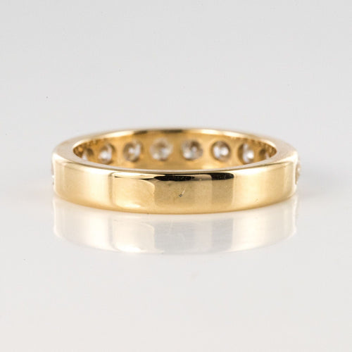 Bague 52 Demi alliance or jaune diamants 58 Facettes 20-257-48