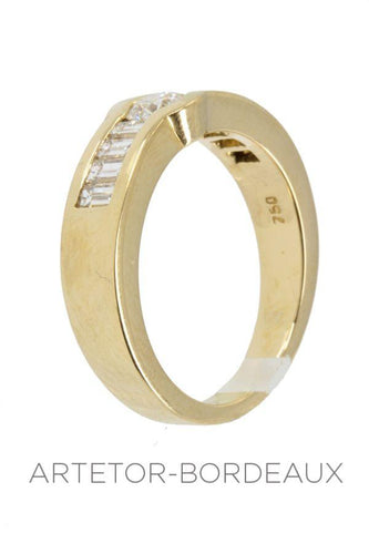 Bague 55 Bague diamants baguette 58 Facettes 33541