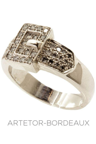 Bague 61 Bague ceinture diamantée 58 Facettes 5331