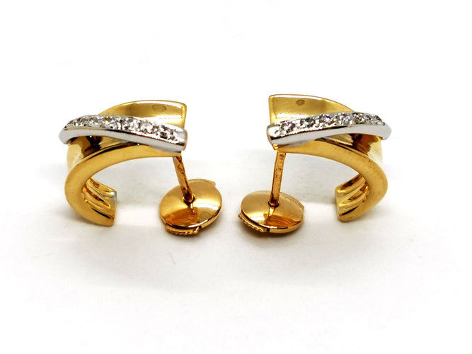 Boucles d'oreilles Boucles d'oreilles Or jaune Diamant 58 Facettes 1117930CN