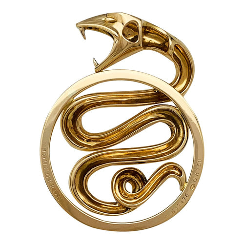 Pendentif Pendentif Boucheron,"Trouble" en or jaune. 58 Facettes 30638