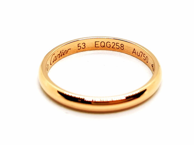 Bague 53 Cartier Bague Alliance 1895 Or rose 58 Facettes 1173327CN