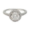 Bague 53 Bague solitaire diamant 1,01 carat en or blanc. 58 Facettes 29746