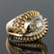 Bague 51 Bague rétro tourbillon de diamants 58 Facettes 19-084-55