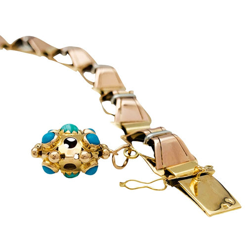 Bracelet Bracelet Tank, trois tons d'or. 58 Facettes 30088