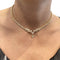 Collier Collier or jaune, diamant poire 1.02 ct, diamants navette et brillant. 58 Facettes 30530
