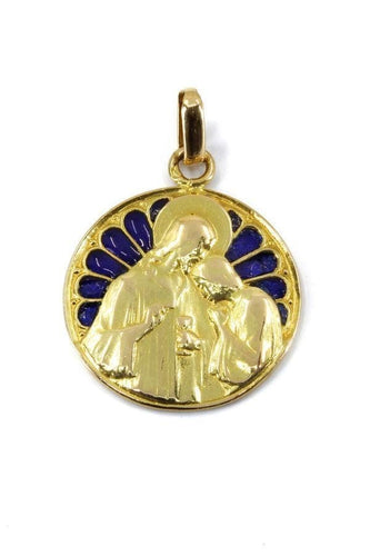 Pendentif Médaille religieuse émail 58 Facettes 31401
