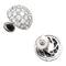 Boucles d'oreilles Boucles d'oreilles demi-sphères en or blanc et diamants. 58 Facettes 29942