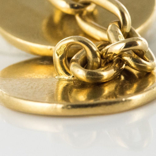 Boutons de manchette Boutons de manchettes or lys 58 Facettes 19-283