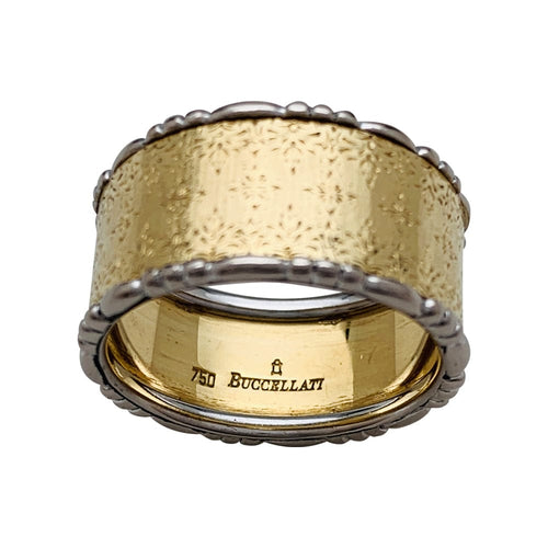 Bague 54 Bague Buccellati en or jaune et blanc. 58 Facettes 29952
